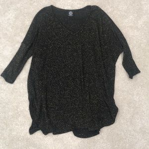 Black & gold sparkly top